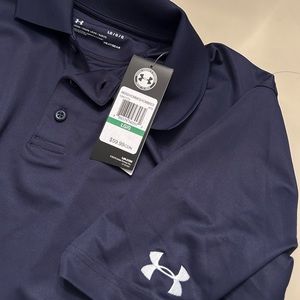 BNWT Navy Under Armour Golf Shirt